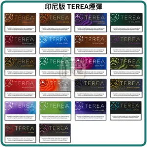 TEREA煙彈亞洲印尼版22個口味的單包裝